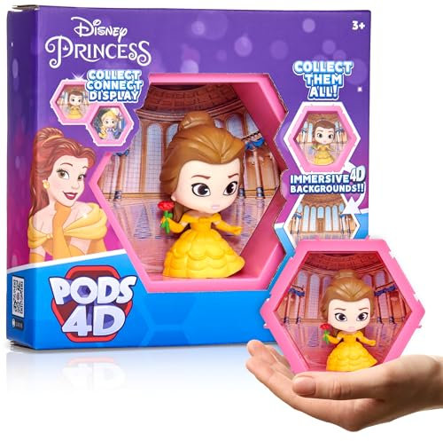 WOW! PODS - Disney Belle 4D, Figurine Unique à Collectionner à tête branlante Qui éclate de Leur Monde dans Le vôtre, Affichage Mural ou étagère, Jouets et Cadeaux Disney, série 1 n° 423