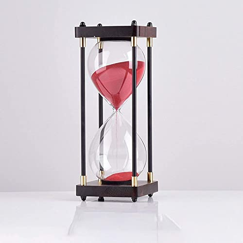 Sanduhr, Timer, Sanduhr, Sanduhr, Sanduhr, Sanduhr, Sanduhr, 30/45/60 Minuten, Glas-Sanduhr, Sanduhr, Basteln, Glas, Dekoration for Zuhause, Studium, Büro, kreatives Geschenk. (Farbe: A, Größe: 60 Min
