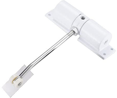 Durable Mounted Spring Door Closer â€“ Adjustable Automatic Stopper Hinge for External Doors, Gates, Ranch â€“ Ideal for Garden Shed Doors â€“ Reliable Closure