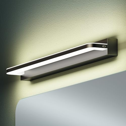 Mai & Mai Lampe Miroir LED 4000K pour Salle de Bain Murale Lumiere Intérieur 60cm Noir Desgin SparkLuxe