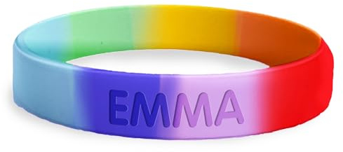 bienpegado Pulsera personalizada SOS para niños de silicona Ideal para salidas y paseos. En varios tamaños y colores. Resistente al agua y duradera.