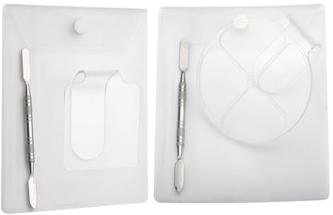 FRCOLOR 2sets Trucco per Manicure Art Palette Acrilica Colorata per Dita Multiuso per Colori di Smalto e Trucco Stili