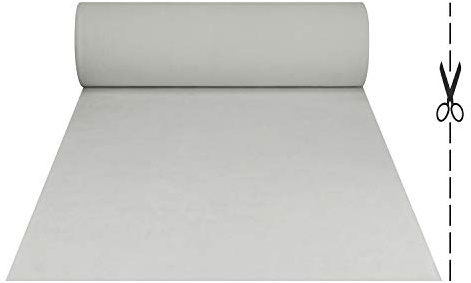 Olivo.Shop - Passatoia larga 2 metri su misura, in bianco o rosso natale, ad effetto moquette per eventi e matrimoni, tappeto per cerimonie o negozi. - Christmas (BIANCO, 12 METRI)