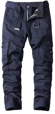 NAFING Pantalon Tactique Homme Cargo Treillis Militaire Randonnée Chasse Pantalon de Travail avec Plusieurs Poches Multi-Fonctions