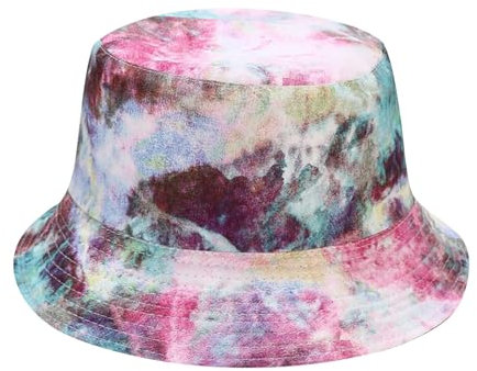 Generisch Anglerhut Damen, Rosa, Fischerhut Damen Baumwolle Sommerhut Faltbarer Anglerhut Casual Fischerhüte Outdoor Sonnenhut Sommer Bucket Hat für Wandern Reisen Angeln