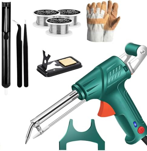 Soldador láser, herramienta de soldadura láser industrial con calentamiento interno, soldadura láser de metal portátil, pistola soldadora láser, máquina de soldar (Verde, Calor Externo)