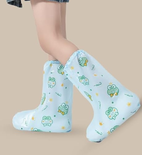 Losuya 5 Pairs Kids Waterproof Shoe Covers Disposable Shoes Cover for Children