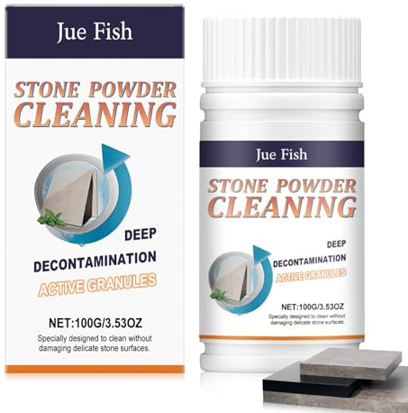 Detergente Premium per Pietre, Detergente per Piastrelle, detergente per Pietre Senza Acidi, per Marmo, Granito, Piani di Lavoro, Pavimenti e Piastrelle - Antigraffio - 100 g