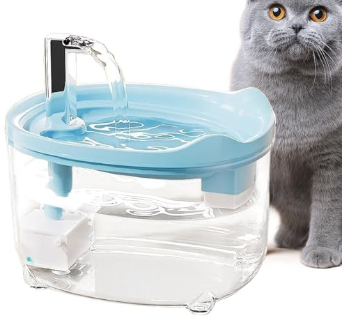 Fontaine à eau automatique pour chat - 1,5 l d'eau potable - Pour petits animaux, chatons, chiots