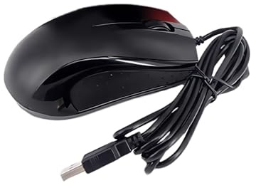 alloneslife Ordinateur ergonomique avec deux interfaces USB PS2s Plug ABS Roue de construction pour travaux de CAO Câbles ergonomiques