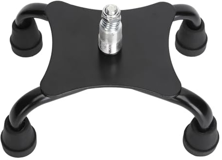 Canne de Marche à Quatre Pieds en Acier Inoxydable, Haute stabilité, Base de Support pour bâtons de Marche à Quatre Points pour Personnes âgées, Personnes âgées, diamètre du Tube