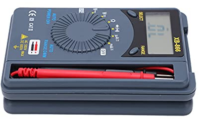 KIMISS Multímetro de Bolsillo Portátil XB866 con Pantalla Digital, Voltímetro de Alta Precisión de Gran Rango para Medición de Corriente, Resistencia y Voltaje