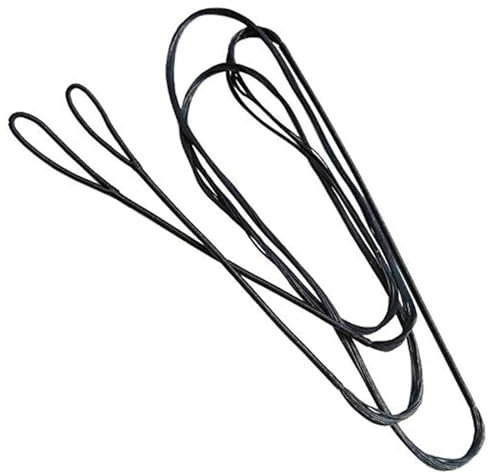 Syutokul rosettsträng, lång klassisk recurve rosett sträng 51 tum ABS ljuddämpare svart bågskytte ersättning för recurve och långbåge.