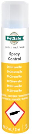 PetSafe - Anti-Bark Spray Refill, 300-400 Jets, Eco Formula, Compatible with Collar and Spray Training System (Old Version) - Lemongrass
