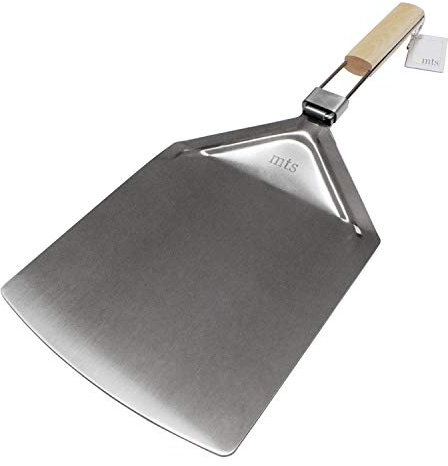 Pala per pizza in acciaio inox con maniglia pieghevole acciaio inox