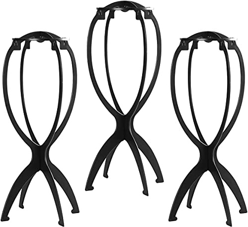 Dreamlover Perückenhalter, Plastik Perückenständer für Perücken, 3 Stück | Abnehmbar, Leicht zu Transportieren auf Reisen, ideal zum Trocknen von Perücken und zum Ausstellen von Hüten und Masken