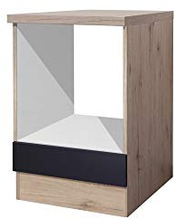 Smart Möbel Herd-Umbauschrank 60 cm Anthrazit - Lino