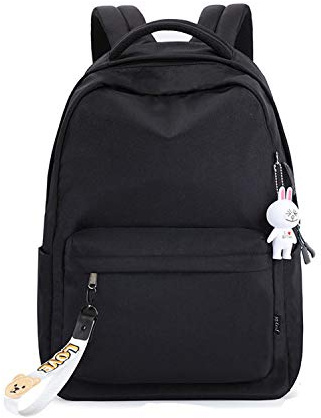 FANDARE Rucksäcke Damen Schulrucksack Mädchen Schultasche mit USB Schulranzen Teenager Reise Tagesrucksack 15.6-Zoll-Laptop Daypacks für Schüler Büro Alltag Freizeit Wasserdicht Polyester