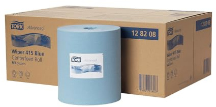 Tork 128208 Wischtuch Centerfeed Polierpapier, 1-lagig, Blau, M2