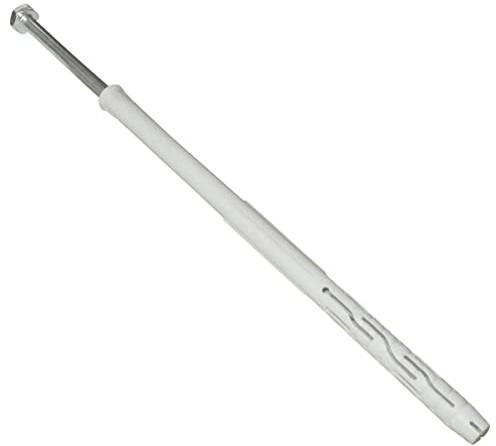 AERZETIX - C57436 - Satz von 10 Dübel aus Kunststoff mit senkkopf mit flügeln Ø10x200 mm + 10 schlüsselschraube Ø7x200 mm - mit Abdruck sechskant aus Stahl - Farbe Silber