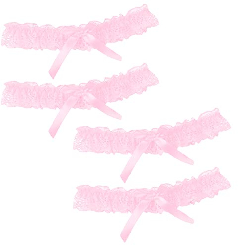 Mikiuly Liga de Novia, Liga Nupcial Elástica, Ligueros de Encaje para Novia, Garter Boda- Novias Accesorios- Regalo Dama de Honor, Bachelor Party