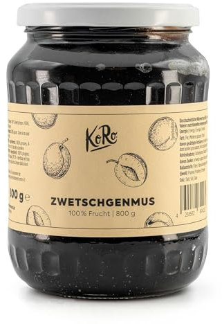 KoRo - Purea di prugne 100% frutta | 800 g