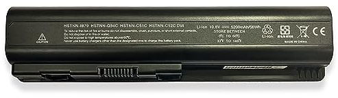 HSTNN-IB79 HSTNN-IB72 HSTNN-DB72 Laptop Battery Compatible with HP COMPAQ Presario CQ60 CQ61 G50 G60 G70 Pavilion DV4-2000 DV6-2100 DV6-1100 Series (10.8V 5200mAh/56Wh)
