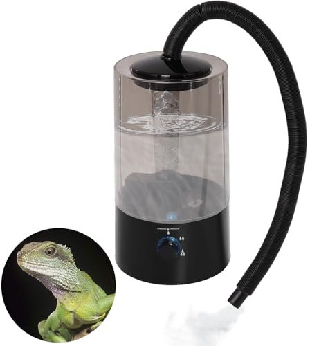 4L Reptile Humidifier Fogger with Extended Hose - Adjustable & Quiet Fogger
