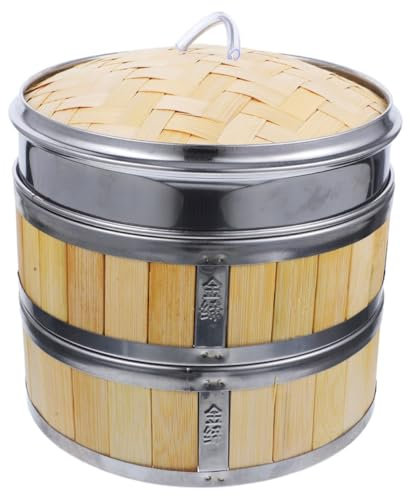 DELURA 1 Set Bao Steamer bamboo cooking utensils handmade cookware stainless steel cooking utensils bamboo dumpling steamer bamboo steamer basket vegetable steam basket bamboo/29