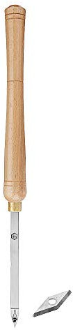 BomDog Drehmeißel, Drehmeißel Für Holz, Rund-/Vierkant-/Diamant-Hartmetall-Einsatzschneider-Werkzeuge, Vierkantschaft Mit Holzgriff, Holzbearbeitungswerkzeug/C