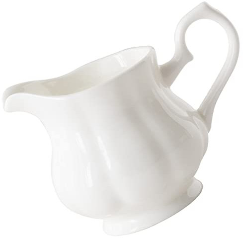 MILISTEN Milchbecher aus Keramik Espressokanne Milchkrug Espressotassen Kaffeebecher Milchkanne aus Keramik Geschirr konzentrieren Kaffeetasse Container Milchkännchen Weiß