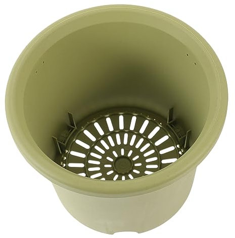 VINTORKY Maceta Redonda Extra Grande De Plástico para Jardín Maceta para Plantas De Interior y Exterior con Drenaje Capacidad para Suculentas y Plantas Decorativas