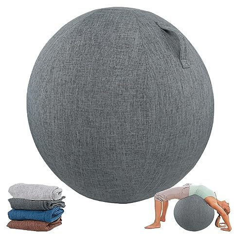 BXYWMDGB Yoga Ball Abdeckung 55/65/75Cm Gymnastikball Bezug Für Sitzball Fitnessball Faltbar Sitzbälle Stoff Bezug Für Schwangerschaft, Fitness, Yoga,001,75cm