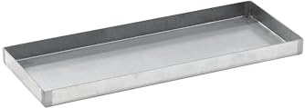 eurokraft basic | Stahl-Kleingebinde-Auffangwanne | LxBxH 940 x 370 x 60 mm, mit Zulassung, Auffangvolumen 20 l, verzinkt
