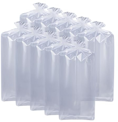 FSSTUD 10 Pcs Giant Clear Moving Bags - 60 x 90cm Large Transparent Storage Bags for Clothes, Luggage, Comforters & Groceries