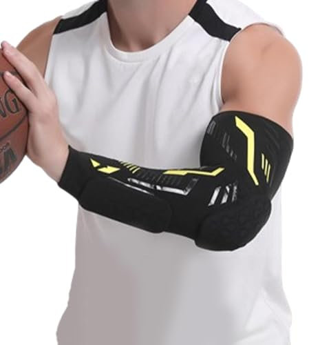 Gepolsterte Armstulpen – Torwart-Ellenbogenschützer | gepolsterte Ellenbogenmanschette | Ellenbogenschoner für Tanz, Volleyball, Handball und Fußball, mehrfarbig, XL