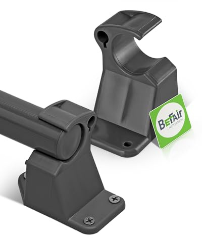 Stehtisch Fuß Zubehör Ersatzteil Scharnier Halter Raster Klemme Plastik Anthrazit (1, Klemmhalter offen)