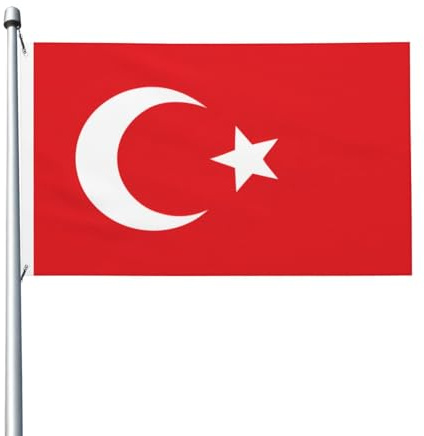 Bandiera della Turchia, 9 x 1,5 m, bandiera su entrambi i lati, resistente, per esterni e giardino, perfetta per interni ed esterni
