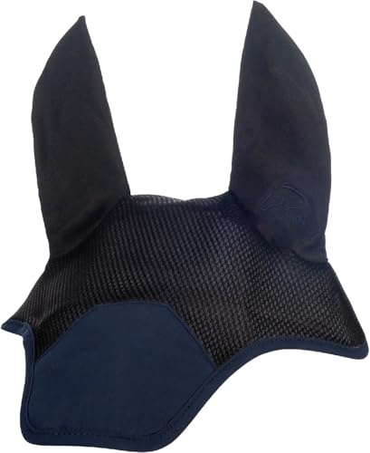 HKM Sports Fliegenhaube, Dunkelblau, Warmblut