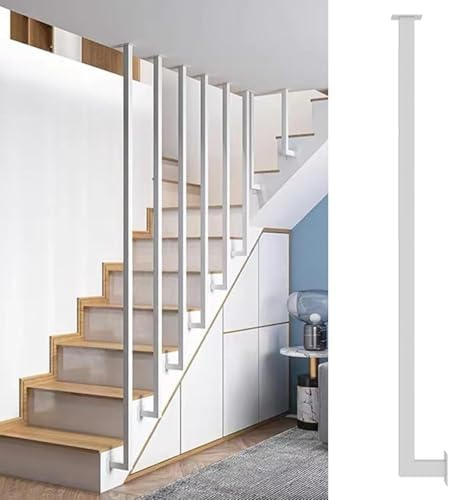 Corrimano in metallo per scale da soffitto per una maggiore sicurezza in soffitte, studi interni e scale domesticheDesign moderno di facile installazione