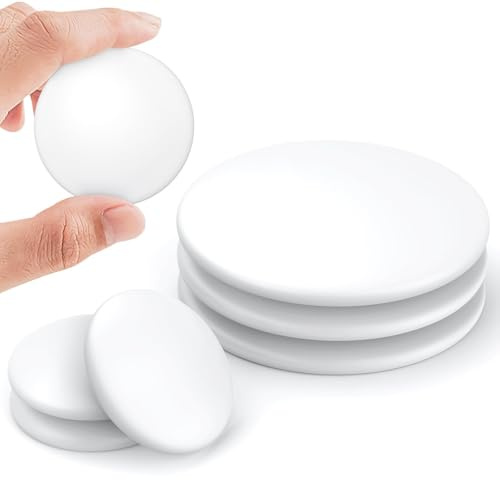 Uniclife 6 Pezzi Fermaporta per Parete, Paracolpi Adesivi per Maniglie, Proteggi Parete Bianco per Maniglie, Ammortizzatori Riutilizzabili per Porte, Doccia, Armadi, Casa & Cucina