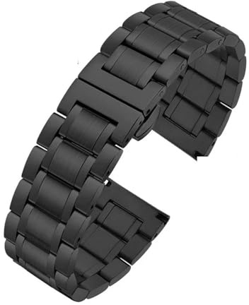 ewgrkba Das Armband aus Edelstahl 316L ist kompatibel mit Tissot 1853 Couturier T035, Longines Omega und der Metall-Uhrenkette, kompatibel mit Männern und Frauen.(Noir,14mm)