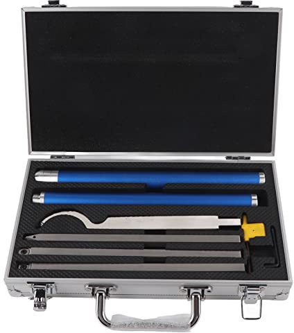 Set di strumenti di tornitura in legno, manico in alluminio, tornio in legno Accessori per finitura più ruvidi