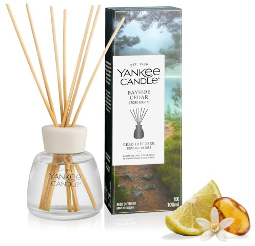 Yankee Candle Diffusore a Bastoncini | Bayside Cedar | Per spazi piccoli e medi | Fino a 10 settimane di fragranza