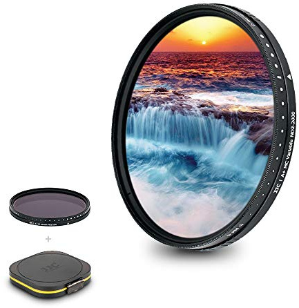 JJC Filtre ND Variable 58 mm ND2-ND2000 1-11 Stop Densité Neutre Fader pour Canon EF 50 mm F1.4 EF 85 mm F1.8 EF-S 18-55 mm F3.5-5.6 FUJIFILM XC 16-50 mm XF 14 mm F2.8 R Objectif