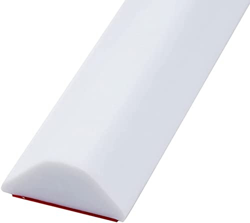 Zusammenklappbarer Duschschwellen-Wasserdamm, Schwallschutzleiste Dusche, Wasserdamm Dusche, Dusche Bad Boden Dichtung Barriere-Wasserstopper hält das Wasser innerhalb der Schwelle (120cm,Weiß)