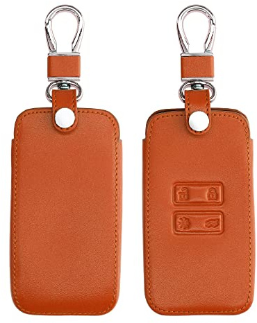 kwmobile Custodia Compatibile con Renault con 4 tasti Smart Key (solo Keyless Go) - Cover Chiavi Auto Protezione Copri Telecomando - Copri Chiave Copertura arancione