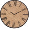 Atmosphera - Horloge Nico - métal et Paille D50 cm