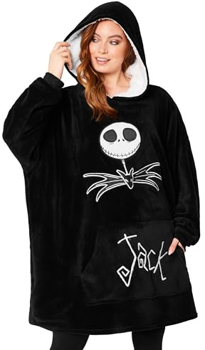 Disney Sudaderas Mujer, Stitch Batamanta de Forro Polar Mujer, Evil Queen Poncho Sudadera Manta Oversize con Capucha
