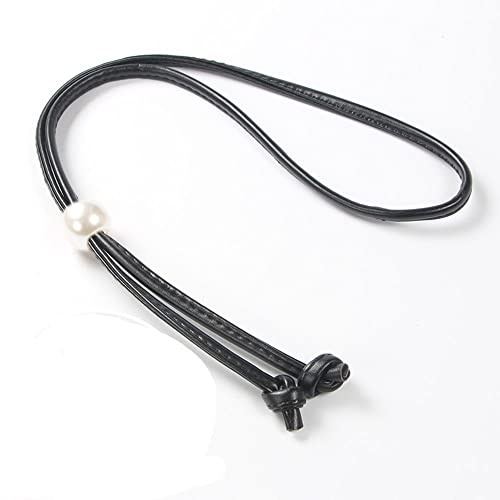 LUMoony PU Leder Tasche Kordelzug 120 cm PU-Leder Kordelzug Zugschnur Geldbörsenriemen Ersatz Leder Slide String Keepe verstellbare Tragetasche Kordelzug Bündel Taschenzubehö für Eimertasche